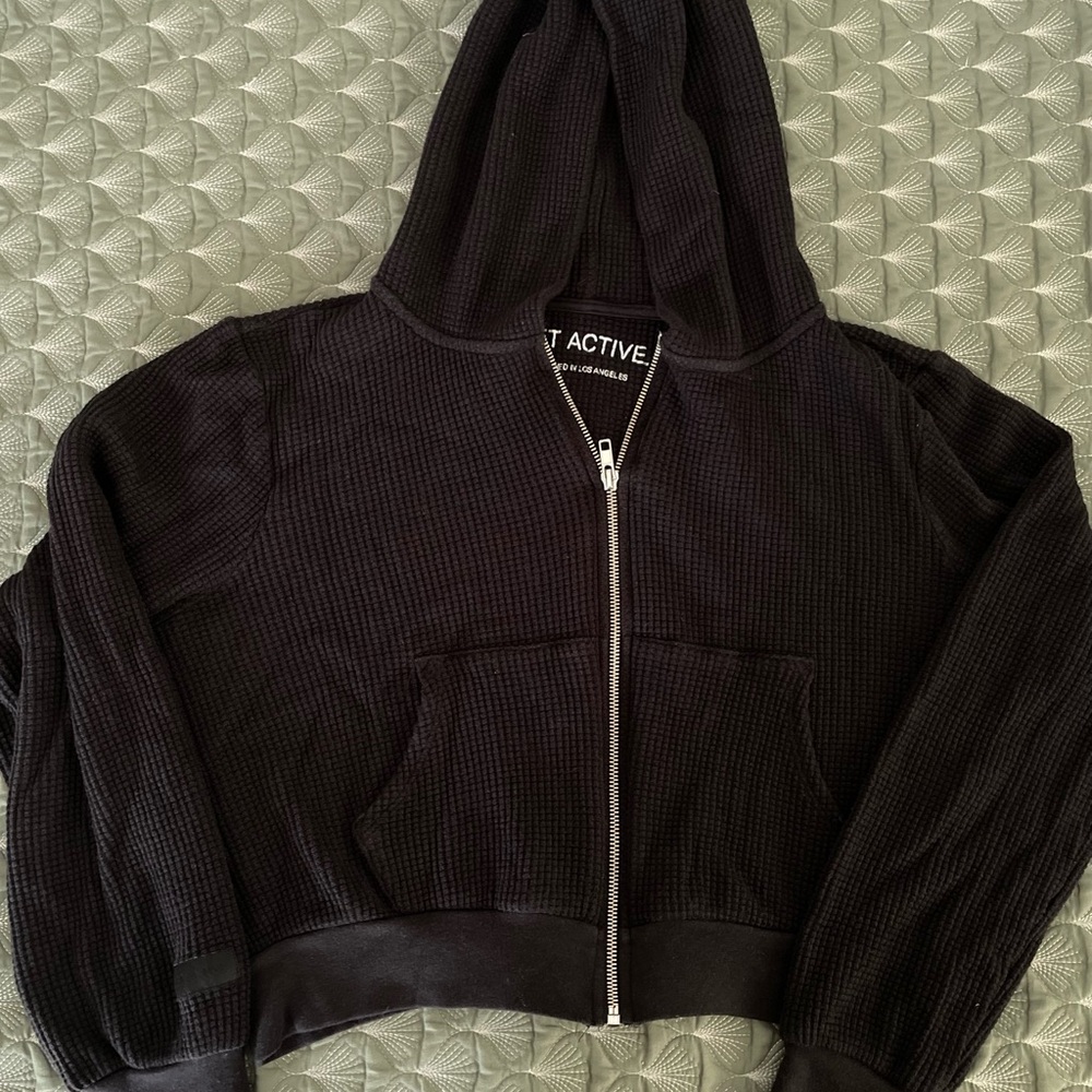 SET ACTIVE Waffle Zip-Up Hoodie